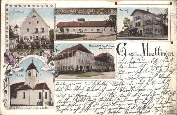Moettingen Lagerhaus Gasthaus zum Lamm Kirche