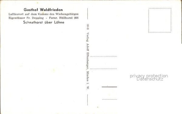 Schnathorst Gasthof Waldfrieden – Bild 2