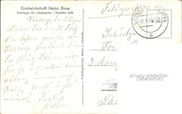 Luebbecke Westfalen Gasthaus Forsthaus Schule – Bild 2