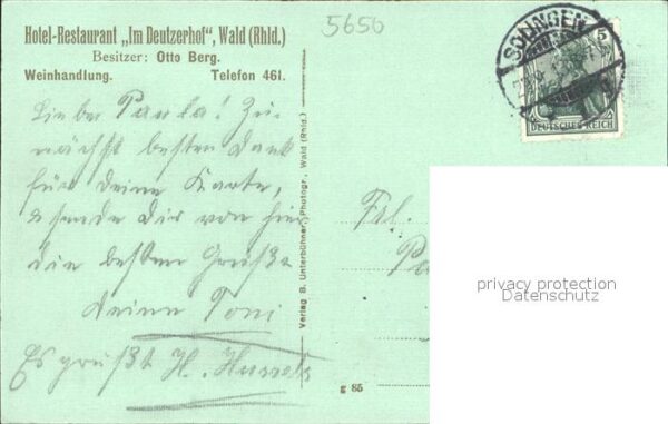 Wald Rheinland Hotel- Restaurant Im Deutzerhof – Bild 2