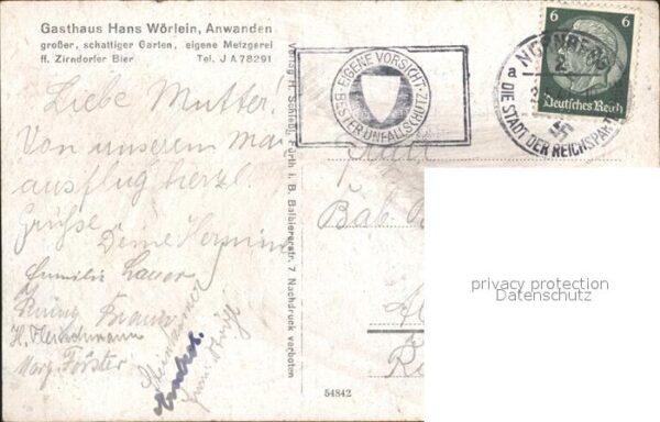 Anwanden Gasthaus Hans Woerlein Stadt NZ3 – Bild 2