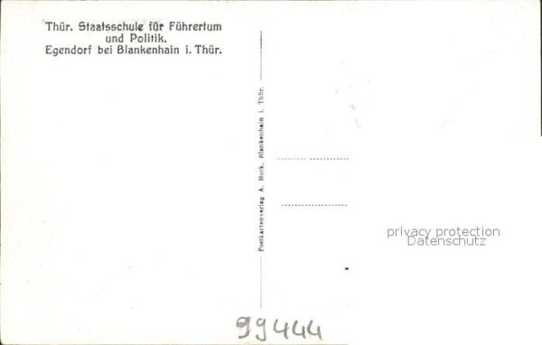 Blankenhain Thueringen Egendorf Thueringer Staatsschule fuer Fuehrertum und Poli – Bild 2