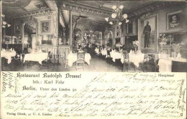 Berlin Restaurant Rudolph Dressel