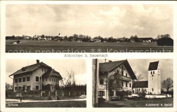 Altkirchen Oberbayern Schule Kraemerei Seidl