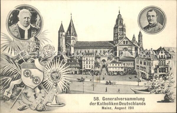 Mainz Rhein 58. Generalversammlung der Katholiken Deutschlands