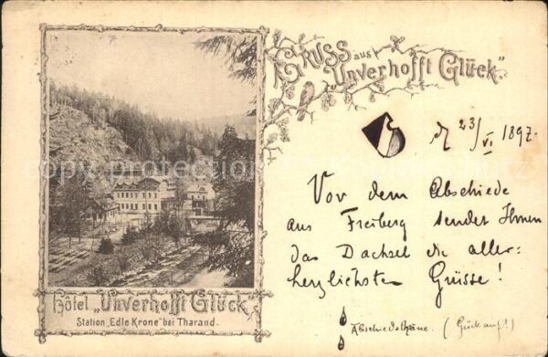 Tharandt Hotel Unverhofft Glueck