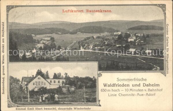 Rautenkranz Vogtland Sommerfrische Waldfrieden und Daheim