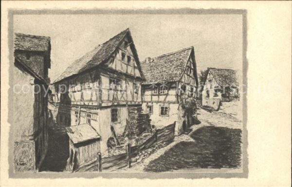 Erbach Odenwald Altes Haus Pfarrgaesschen
