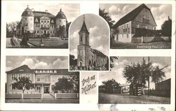 Bautzen Milkel Schloss Schule Kirche