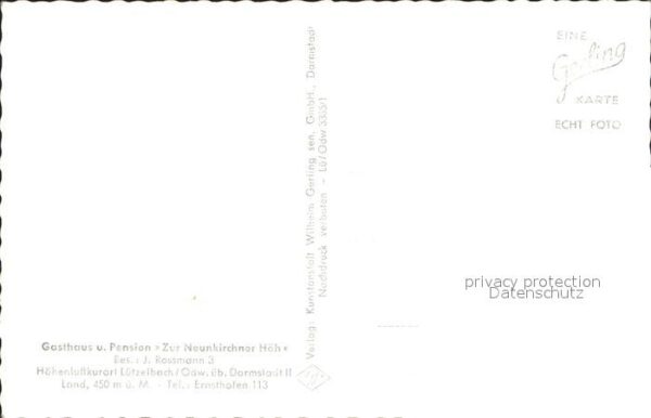 Luetzelbach Odenwald Gasthaus Pension Zur Neuenkirchner Hoeh – Bild 2