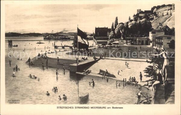 Meersburg Bodensee Staedtisches Strandbad