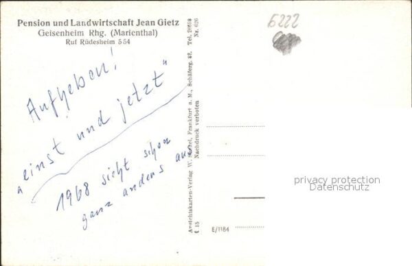 Geisenheim Pension und Landwirtschaft Jean Gietz – Bild 2