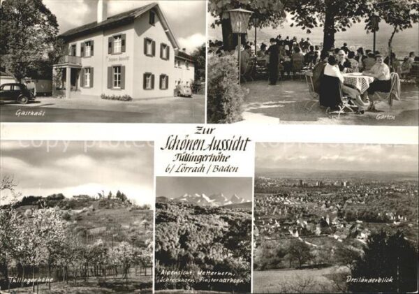 Loerrach Zur schoenen Aussicht Tuellingerhoehe Gasthaus Garten