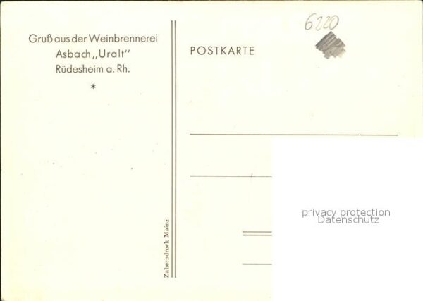Ruedesheim Rhein Weinbrennerei Asbach Uralt – Bild 2
