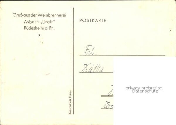 Ruedesheim Rhein Weinbrennerei Asbach Uralt – Bild 2