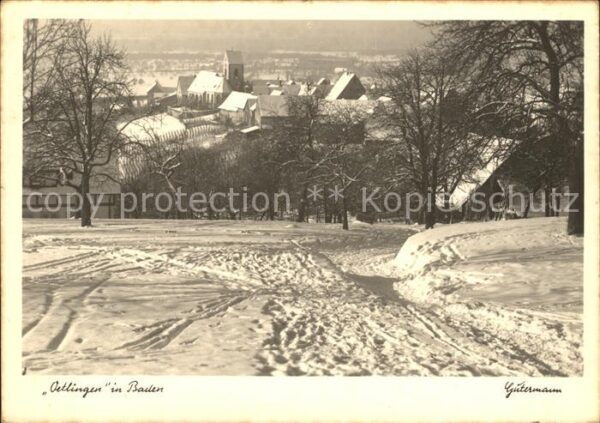 oetlingen Weil Rhein Winter Dorfansicht
