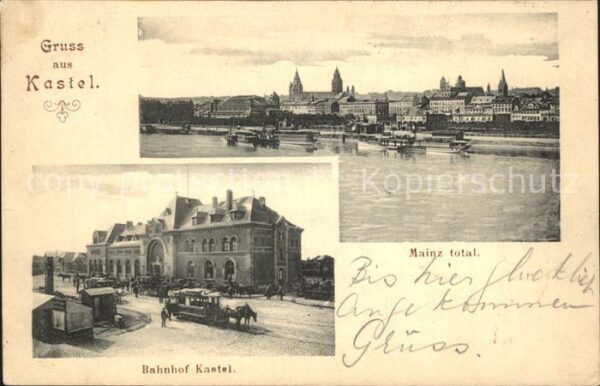 Kastel Mainz Bahnhof Kastel Mainz Totalansicht