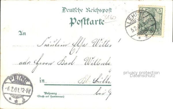 Lehrte Hannover Totalansicht Villa Nordstern Kriegerdenkmal – Bild 2