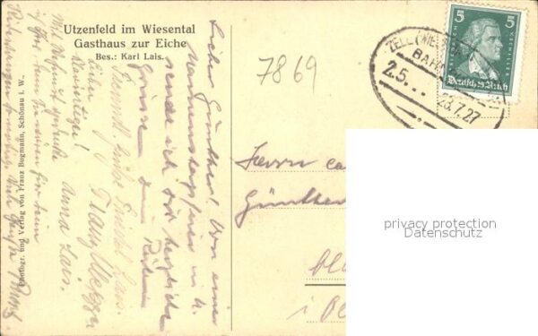Utzenfeld Schwarzwald Gasthaus zur Eiche – Bild 2