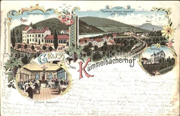Neckargemuend Kuemmelbacherhof Restauration Garten