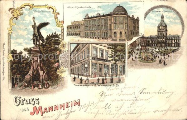 Mannheim Ober Realschule Krieger Denkmal ParADEPLATZ