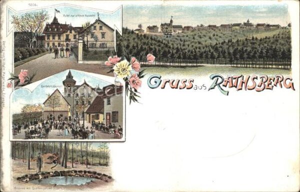 Rathsberg Hotel zur schoenen Aussicht Gartenrestaurant Quellengebiet