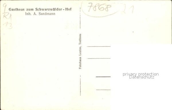 Todtnau Gasthaus Schwarzwaelder Hof – Bild 2