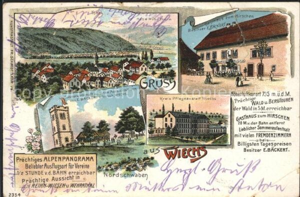 Wiechs Schopfheim Gasthaus zum Hirschen Aussichtsturm
