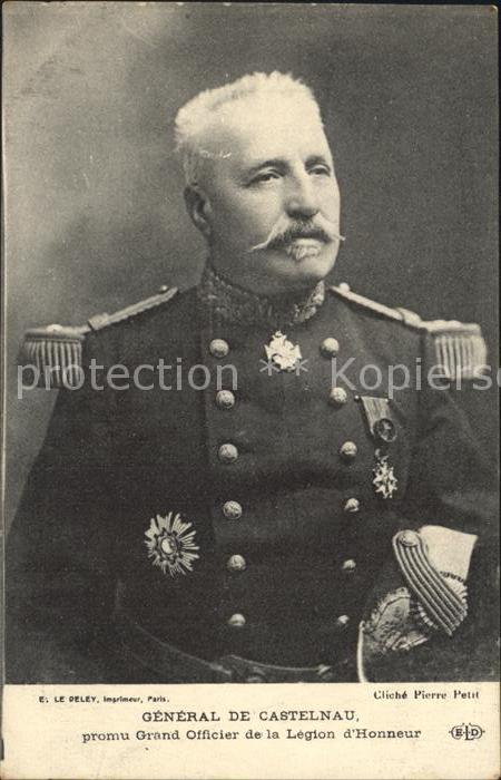 Frankreich WK1 General de Castelnau Orden Stab