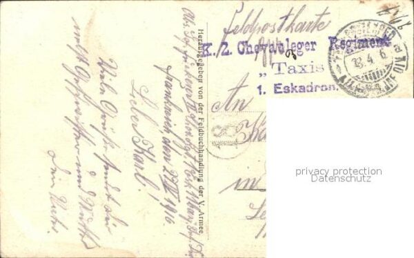 Frankreich WK1 argonnen schuetzengraben chevauleger Regiment Taxis 1 Eskadron – Bild 2