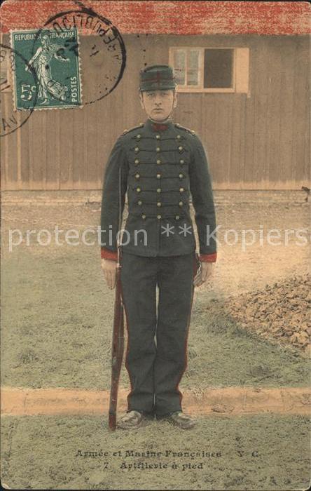 Frankreich WK1 7 Artillerie a Pied  fussartillerie