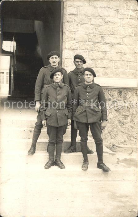 Frankreich WK1 Franzoessische Jaeger Gruppenfoto