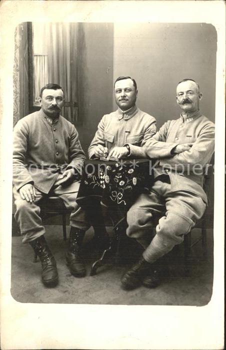 Frankreich WK1 Gruppenfoto im Atelier