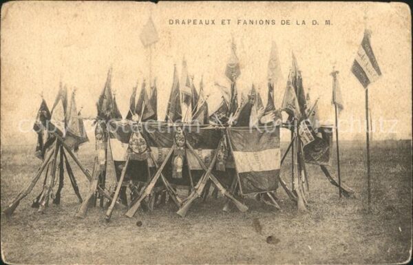 Frankreich WK1 Drapeaux et fanions de la D.M