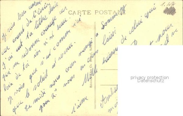 Frankreich WK1 Canon de 105 allemand au fond d une tranchee Le Monts de Champagn – Bild 2