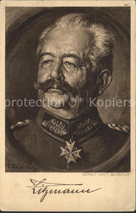 Militaria Generaele Stab Deutschland General Karl Litzman Orden WK 1 Quidenus