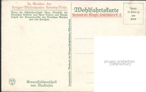 Militaria Generaele Stab Deutschland Generalfeldmarschall von Mackensen Feldstec – Bild 2