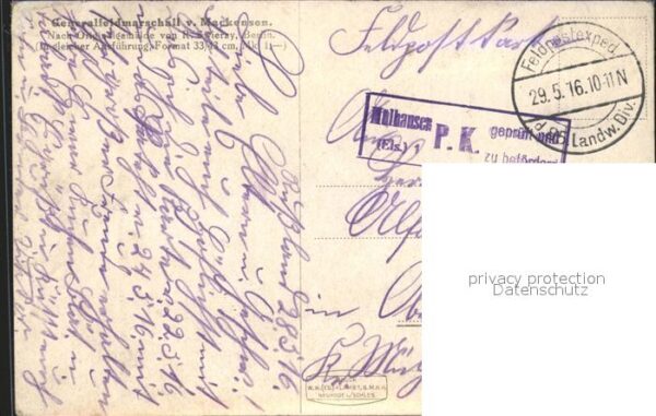 Militaria Generaele Stab Deutschland Generalfeldmarschall von Mackensen – Bild 2
