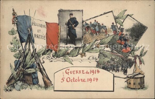 Militaria Politik guerre de 1914 honneur et patrie