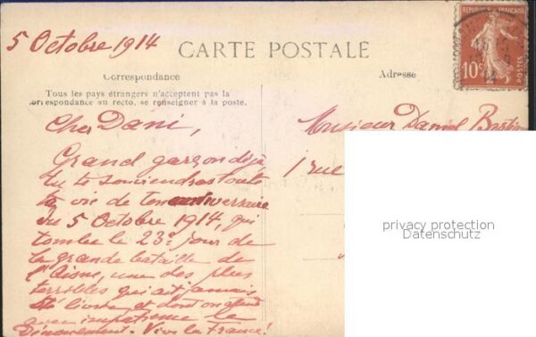 Militaria Politik guerre de 1914 honneur et patrie – Bild 2