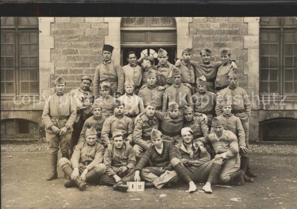 Frankreich WK1 7 regiment Artillerie gruppenfoto