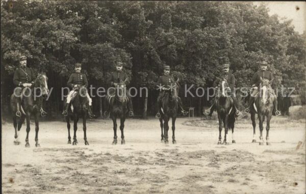 Frankreich WK1 regiment 50 Offiziers Kavaleria Cheval gruppenfoto