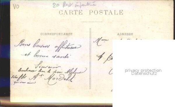 Frankreich WK1 infanterie regiment 20  gruppenfoto – Bild 2