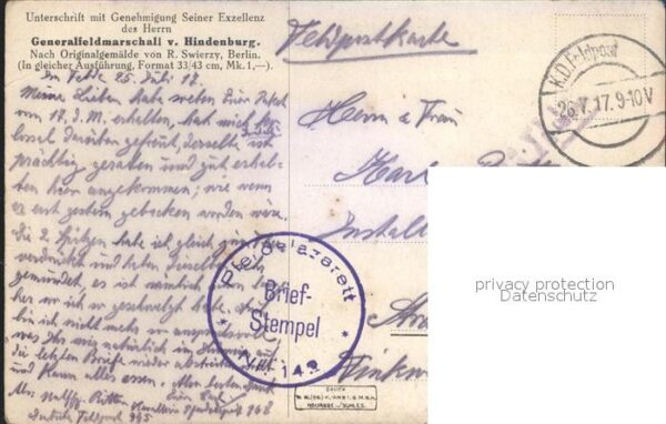Militaria Generaele Stab Deutschland von hindenburg – Bild 2