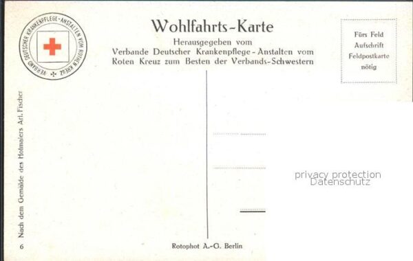Militaria Generaele Stab Deutschland unser von hindenburg mit feldstecher rotkre – Bild 2