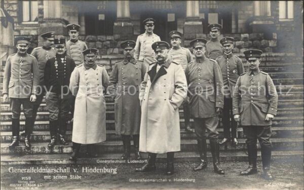 Militaria Generaele Stab Deutschland Generalfeldmarschall v. Hindenburg Generall