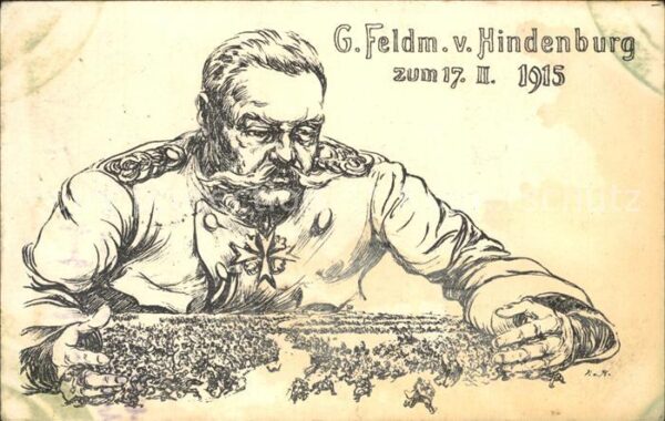 Militaria Generaele Stab Deutschland Generalfeldmarschall von Hindenburg