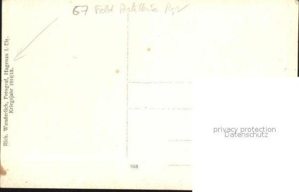 Regiment FAR 067 Feldartillerie Portrait Weltkrieg 1 WK 1 – Bild 2