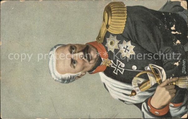 Militaria Generaele Stab Deutschland Bluecher Portrait Orden