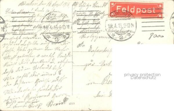 Muenchen Weltkrieg 1 portrait militaria – Bild 2